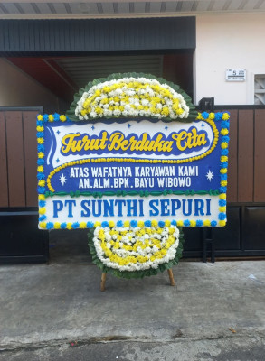 Papan Bunga Duka di Cangkringan