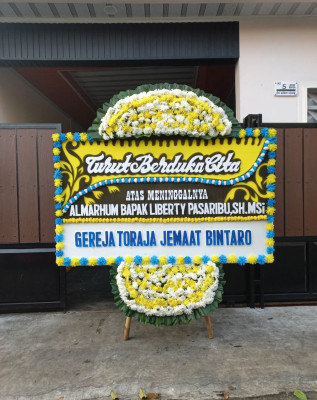 Papan Bunga Duka di Cangkringan
